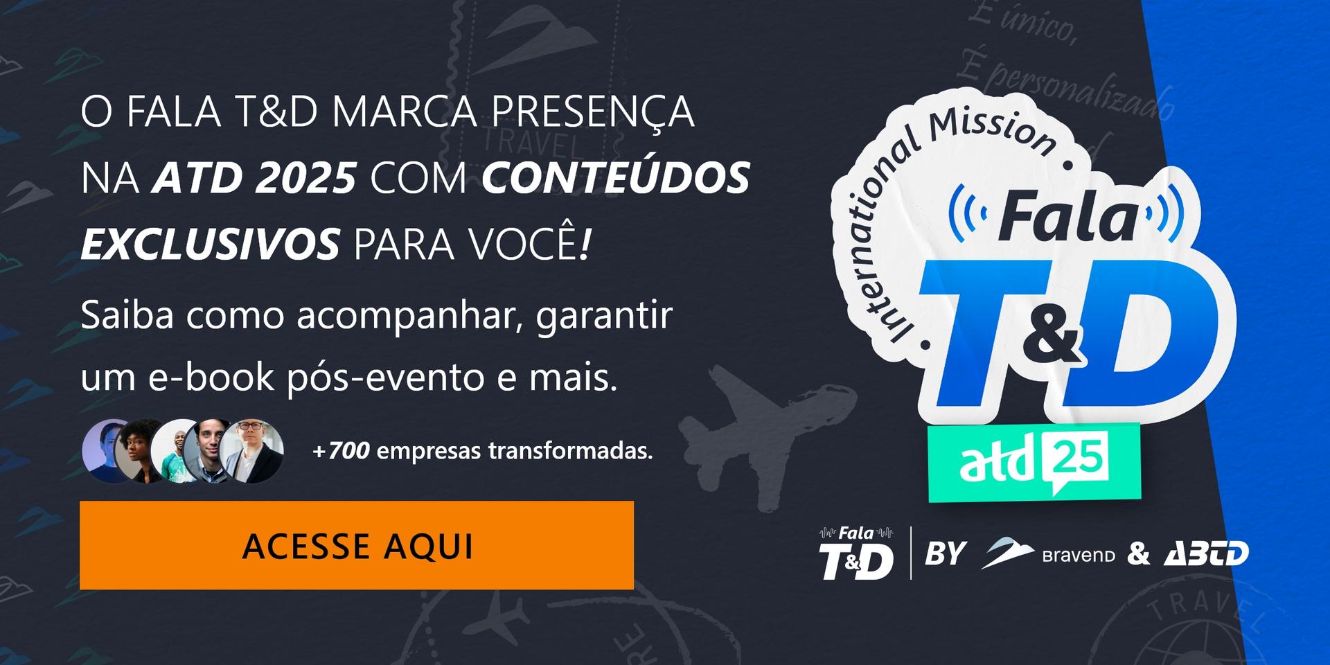 Acompanhe a cobertura da Bravend na ATD Expo, que acontece entre os dias 18 e 21 de maio, e contará com presença de Amy C. Edmondson