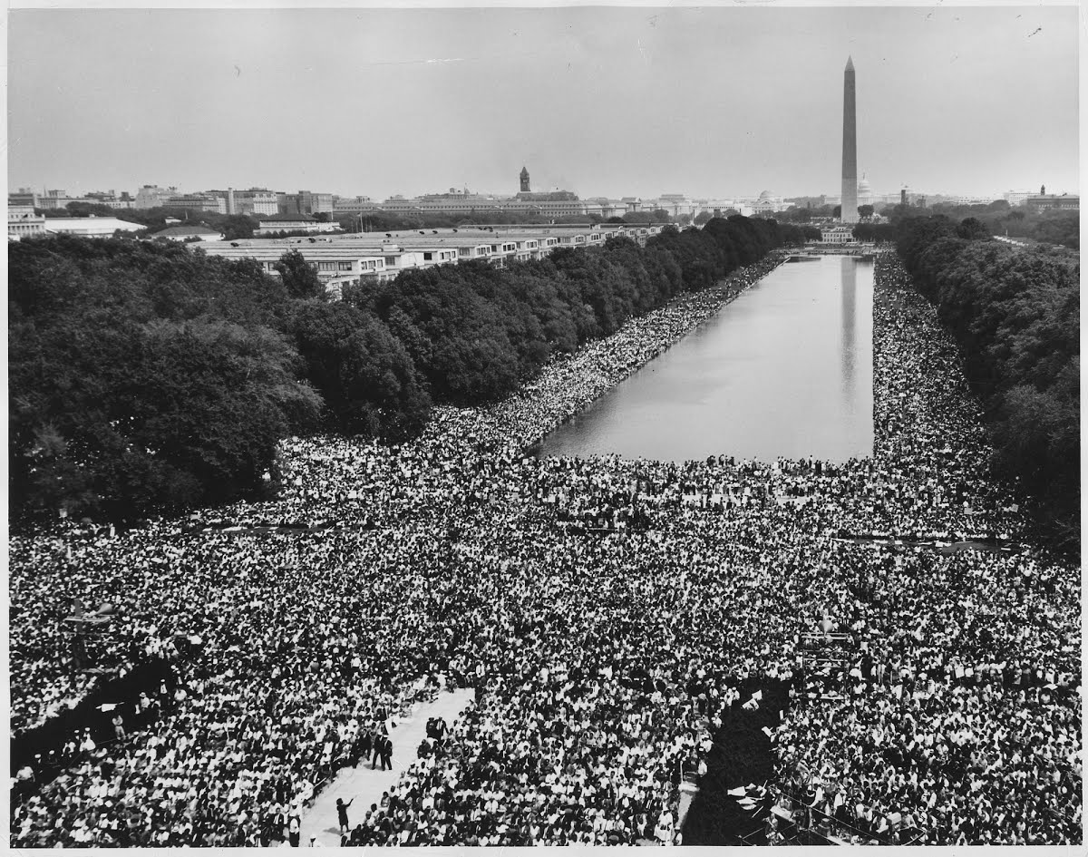 Marcha sobre Washington por Empregos e Liberdade, em 28 de agosto de 1963
