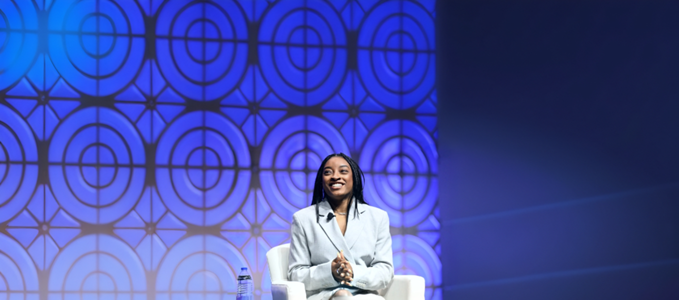 Simone Biles durante a ATD 2025 - Washington DC