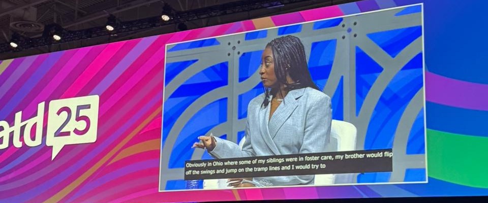 Simone Biles na ATD 25,. que aconteceu em Washington DC.