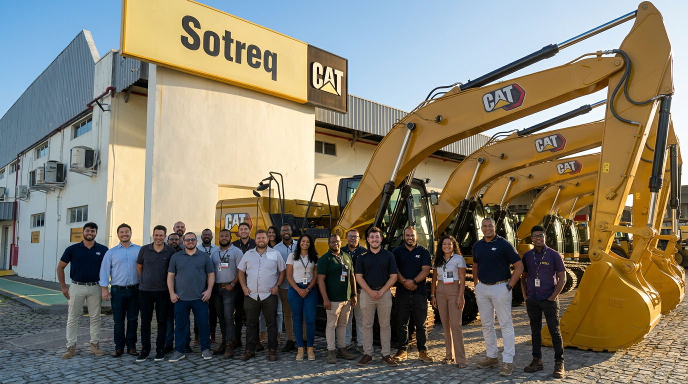 Treinamento de vendas personalizado da Bravend com equipe da Sotreq no Dia D